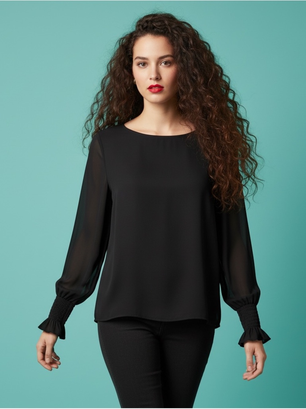 Banana Republic Factory Black Blouse - Size S